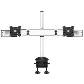 Dual Monitor Stand Oval or Straight Low Profile w/ Quick Release