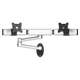 Dual VESA Wall Mount Oval or Straight w/ Quick Release Dual Arm