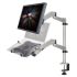 Dual Monitor Desk Mount 1x2 w/ Spring Arms & Quick Release