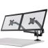 Dual Monitor Stand - Expandable w/ Spring Arms Dark Gray
