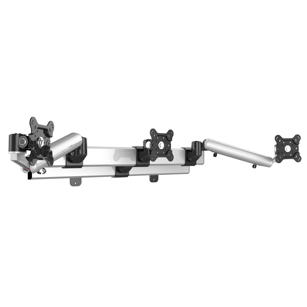 Triple Monitor Wall Mount w/ Independent Full Motion & Quick Release