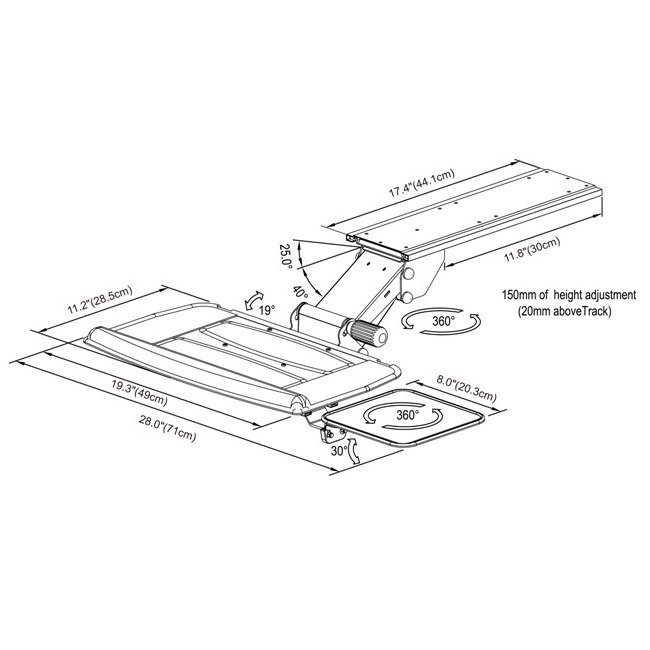 Keyboard Drawer Keyboard Holder For Desk Underdesk Keyboard Tray