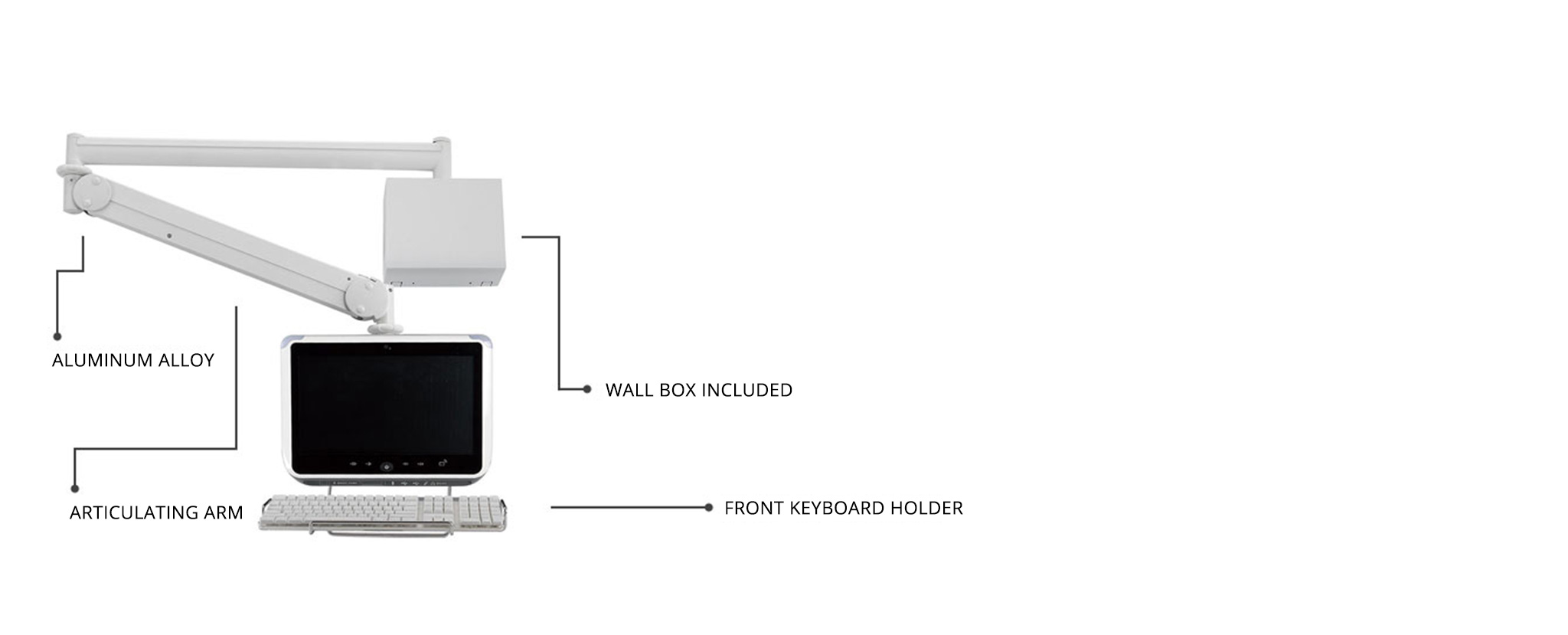 Long Reach Monitor Arm