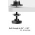 Aluminum Extrusion VESA Mount for Apple Quick Release Dual Arm