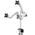 Triple Monitor Desk Mount for Apple Full Motion w/ Quick Release