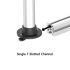 Aluminum Extrusion VESA Mount for Apple Quick Release Dual Arm