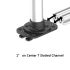Aluminum Extrusion VESA Mount Quick Release w/ Single Arm