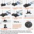 Aluminum Extrusion VESA Mount for Apple Quick Release Dual Arm