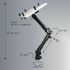 Car Holder For iPad - Clamping Ball Joint Head Extendable Arm