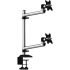 Dual Monitor Desk Mount for Apple Top Down w/ Single Arms