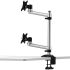 Dual Monitor Desk Mount for Apple Top Down w/ Single Arms