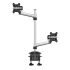 Dual Monitor Desk Mount for Apple Top Down w/ Single Arms