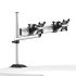 Dual Monitor Desk Mount for Apple w/ Quick Release Single Arm