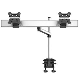 Dual Monitor Desk Mount for Apple w/ Quick Release Single Arm