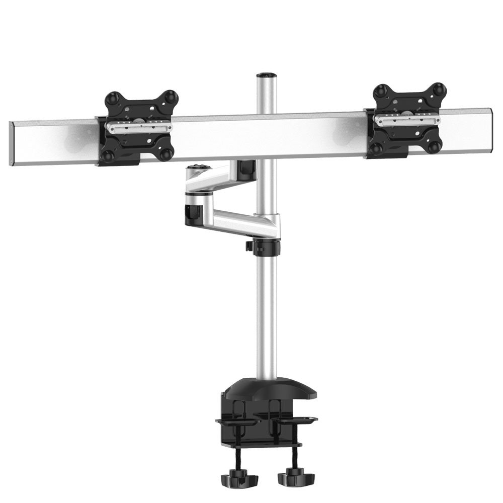 Dual Monitor Desk Mount for Apple Quick Release w/ Dual Arm