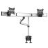 Dual Monitor Desk Mount for Apple w/ 2-in-1 Base & Dual Arm