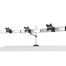 Triple Monitor Desk Mount for Apple Quick Release w/ Single Arm