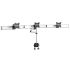 Triple Monitor Desk Mount for Apple Quick Release w/ Dual Arm