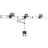 Triple Monitor Desk Mount for Apple Quick Release w/ Dual Arm