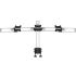Triple Monitor Desk Mount for Apple Low Profile w/ Quick Release