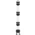 Triple Monitor Desk Mount for Apple Stacked w/ Quick Release