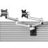 Dual Apple VESA Mount for Slatwall w/ Quick Release Dual Arm