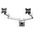 Dual Apple VESA Mount for Slatwall w/ Quick Release Dual Arm