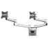 Dual Apple VESA Mount for Slatwall w/ Quick Release Dual Arm