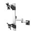 Dual Apple VESA Mount for Slatwall w/ Quick Release & Dual Arm