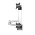 Dual Apple VESA Mount for Slatwall w/ Quick Release & Dual Arm