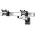 Dual Apple VESA Mount for Slatwall Quick Release w/ Single Arm