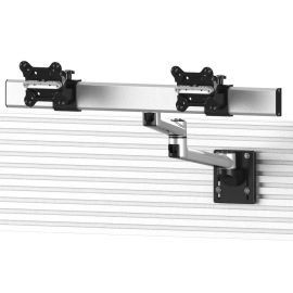 Dual Apple VESA Mount for Slatwall Quick Release w/ Dual Arm