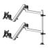 Dual Track Rail Mount for Apple Display w/ Full Motion Spring Arms
