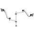 Dual Track Rail Mount for Apple Display w/ Full Motion Spring Arms