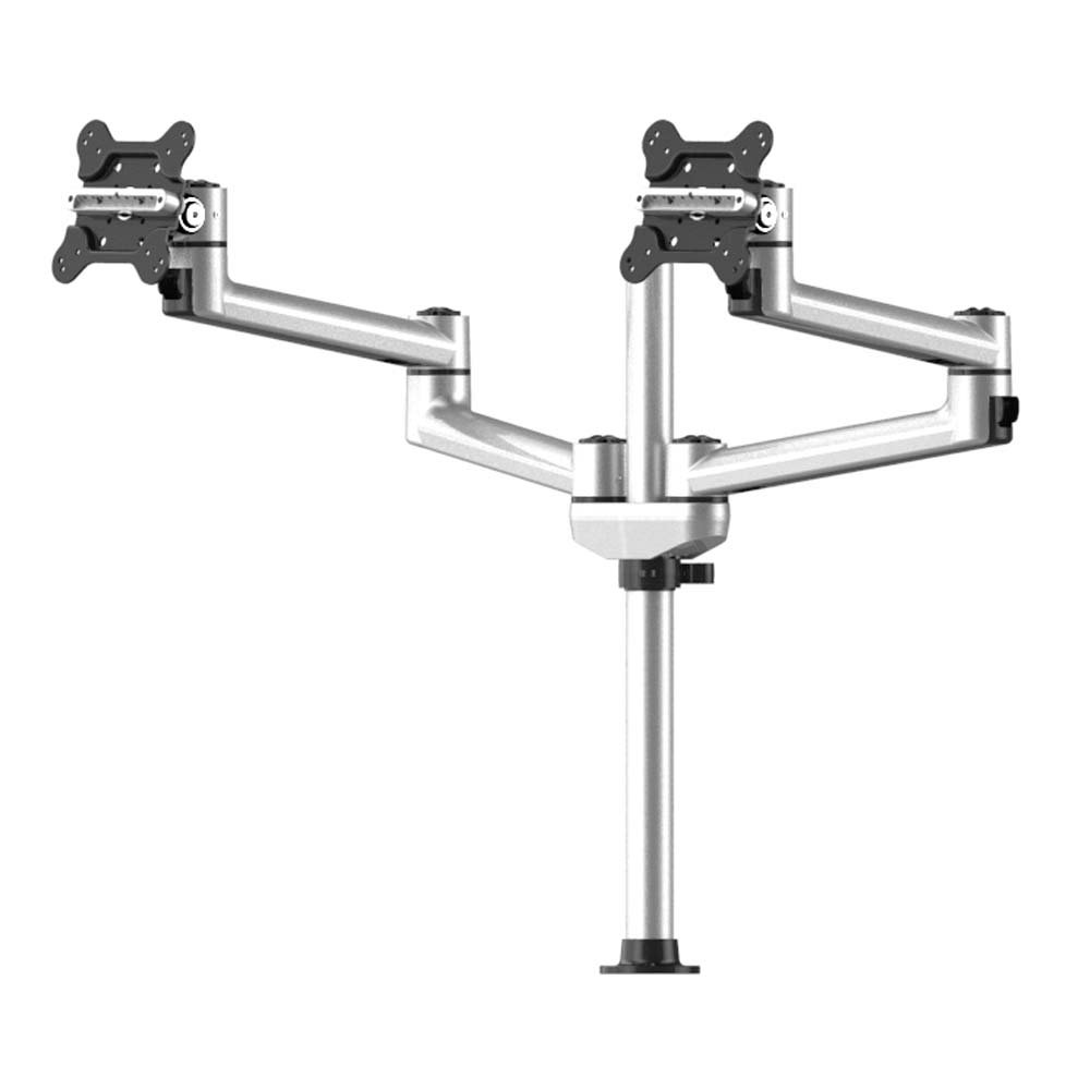 Dual Track Rail Mount for Apple Display w/ Quick Release Dual Arms