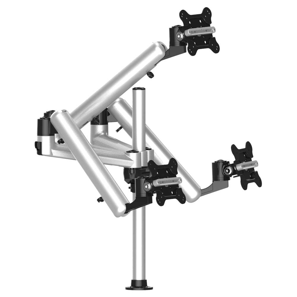 Triple Track Rail Mount for Apple Display w/ Full Motion Arms