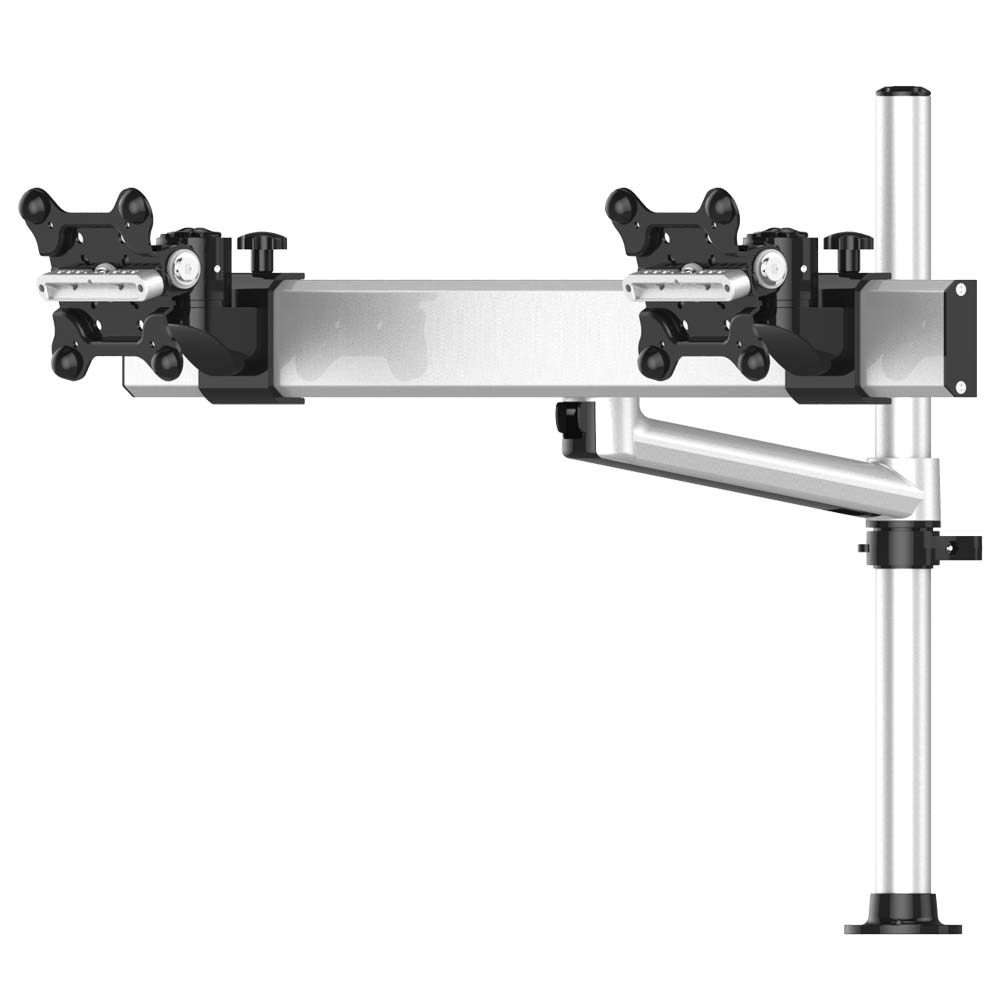 Dual Track Rail Mount for Apple Display w/ Quick Release Single Arm