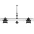 Dual Track Rail Mount for Apple Display w/ Quick Release Dual Arm