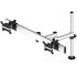 Dual Track Rail Mount for Apple Display w/ Quick Release Dual Arm