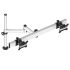 Dual Track Rail Mount for Apple Display w/ Quick Release Dual Arm