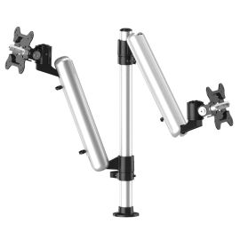 Dual Track Rail Mount for Apple Display w/ Quick Release Spring Arms