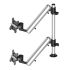 Dual Track Rail Mount for Apple Display w/ Quick Release Spring Arms