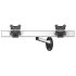 Dual Monitor Wall Mount for Apple Quick Release Single Arm