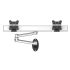 Dual Monitor Wall Mount for Apple Side by Side w/ Quick Release