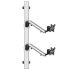 Dual Monitor Wall Mount for Apple Height Adjustable w/ Quick Release