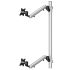 Dual Monitor Wall Mount for Apple Height Adjustable w/ Quick Release