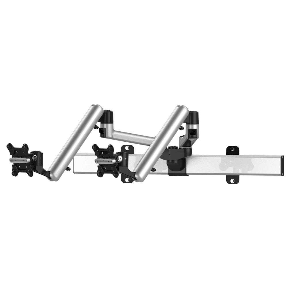 Dual Monitor Wall Mount for Apple Articulating w/ Quick Release