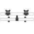 Dual Monitor Wall Mount for Apple Quick Release w/ Single Arm