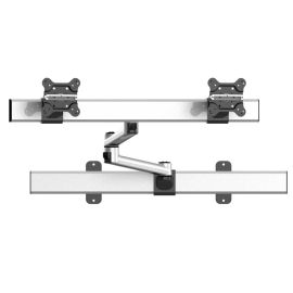 Dual Monitor Wall Mount for Apple Quick Release w/ Dual Arms