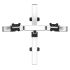 Dual Monitor Wall Mount for Apple Quick Release Single Arm Extension